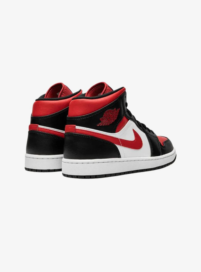 Air Jordan 1 Mid White Black Red