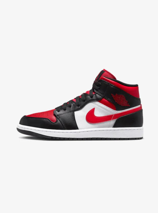 Air Jordan 1 Mid White Black Red